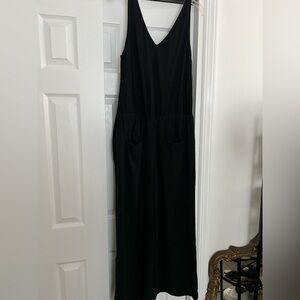 LOFT Black Sleeveless Jumpsuit